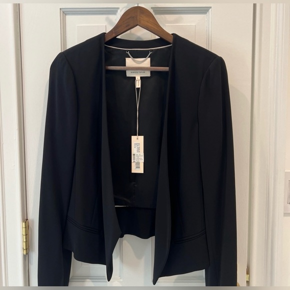 Rebecca Taylor Jackets & Blazers - Rebecca Taylor Women's Cropped Black Devon Jacket Blazer Size 6 NWT